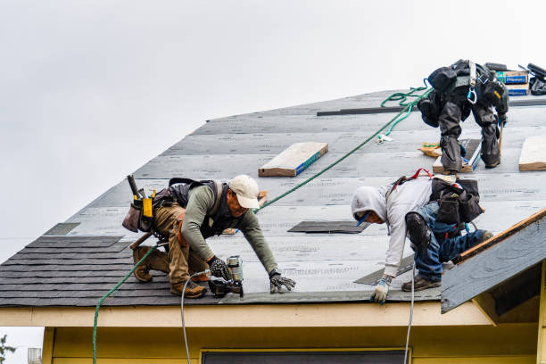 Professional Roof Replacement technician working in Colonia, NJ